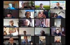Imagen de la reunión online.