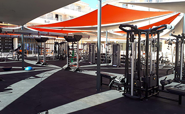 BH Fitness equipa en un hotel el gimnasio exterior más grande del mundo