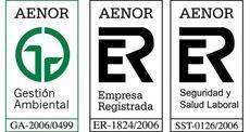 Certificados Aenor.