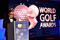 Imagen de la gala World Golf Awards.