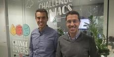 Xavier Ginesta, presidente de Voxel, y Àngel Garrido, CEO.