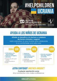 Vincci Hoteles colabora para ayudar a Ucrania