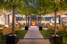 Terraza del hotel.