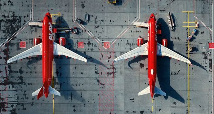 Aviones de la aerolínea islandesa.