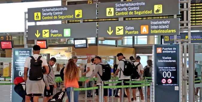 Aeropuerto en Canarias.