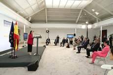 La consejera de Turismo de Canarias, Yaiza Castilla, durante su intervención.