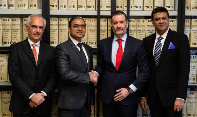 Acto de presentación del acuerdo.