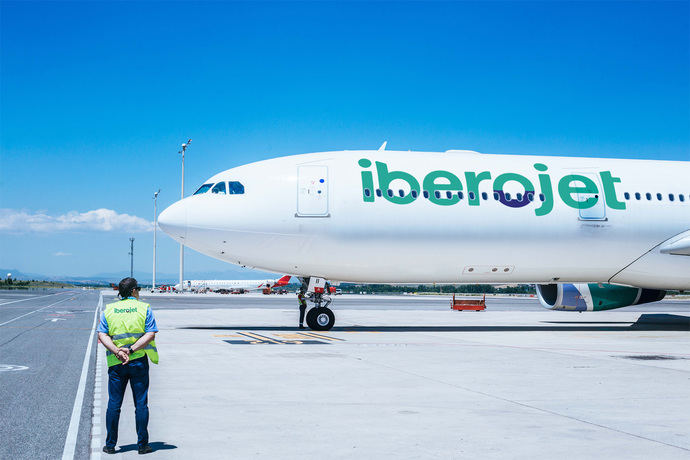 Iberojet ahorrará 76 kilogramos de agua por vuelo
