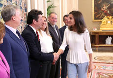 La Reina Letizia ha recibido en audiencia a la AEEPP. © Casa de S.M. el Rey.