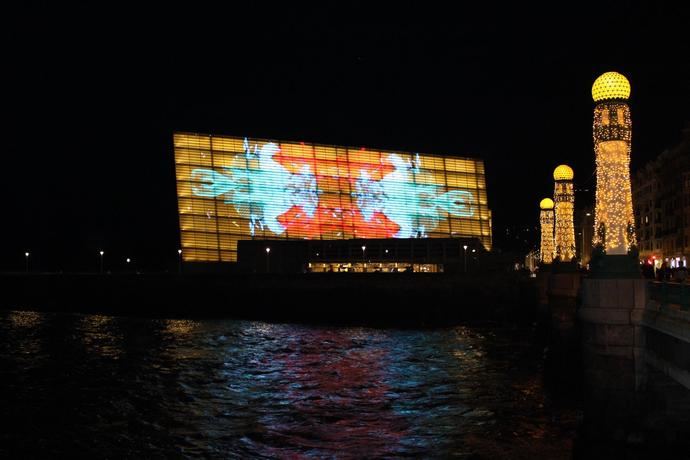 Kursaal y Tabakalera vuelven a iluminar el Palacio por Navidad