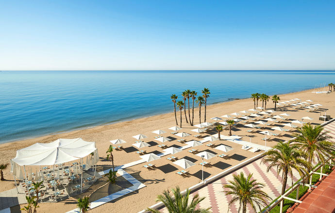 Beach club del resort.