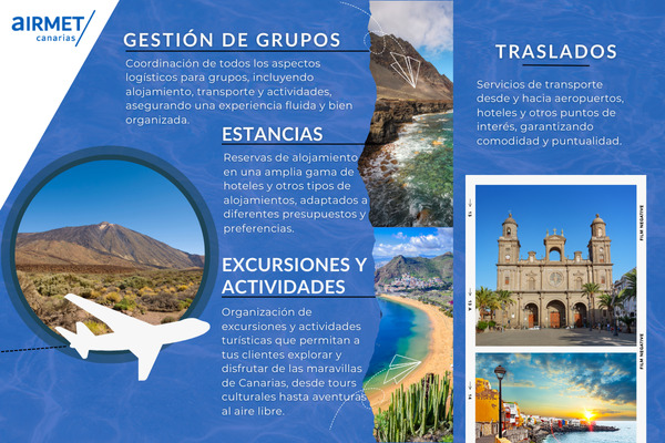 Airmet añade a su oferta de servicios un receptivo propio en Canarias