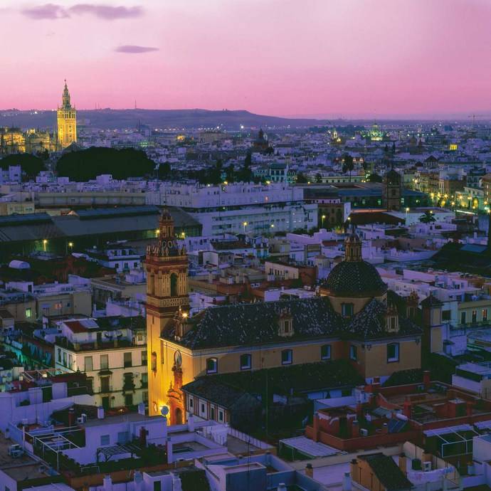Vista panorámica de Sevilla.