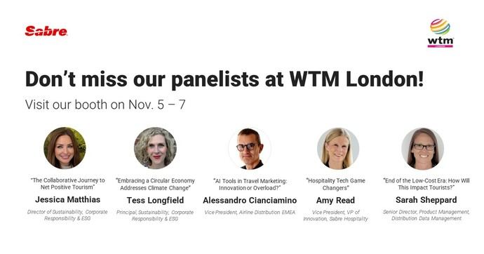 Sabre lidera el debate sobre el futuro de los viajes en WTM London 2024