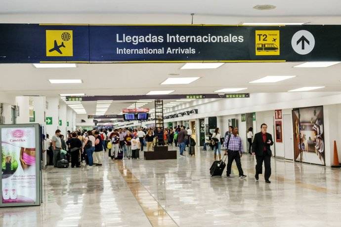 Llegadas internacionales aeroportuarias.