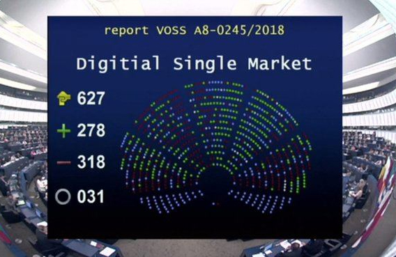 La Eurocámara rechaza la reforma de derechos de autor