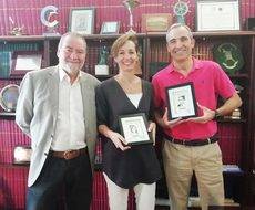 Carlos Ortiz, Beatriz González-Quevedo y Francisco Cantero, en las oficinas del Grupo NEXO.