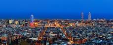 Panorámica de Barcelona.
