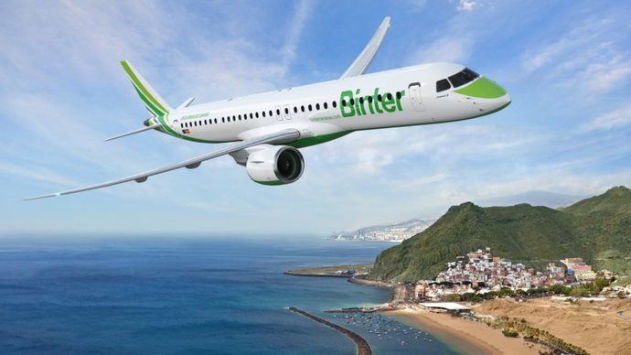 Avión de Binter.