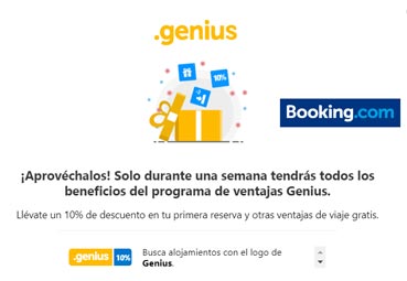 Booking.com lanza Semana Genius con grandes descuentos