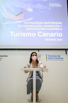 La consejera de Turismo de Canarias, Yaiza Castilla.