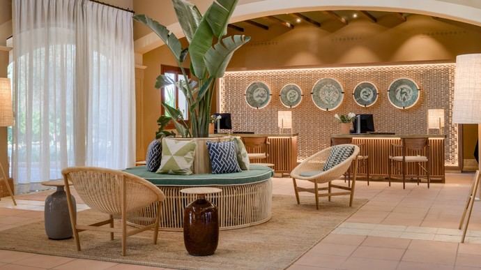 Interior del hotel.