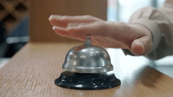 Recepción de hotel.