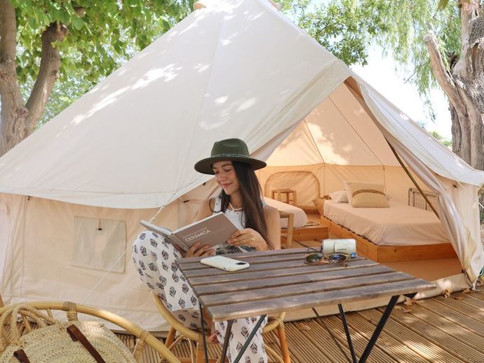 Camping de la compañía.
