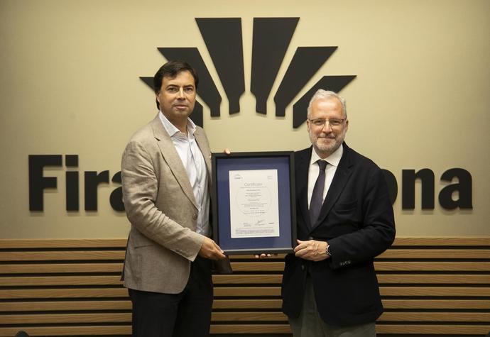 Fira de Barcelona obtiene la certificación ISO 50001 de AENOR