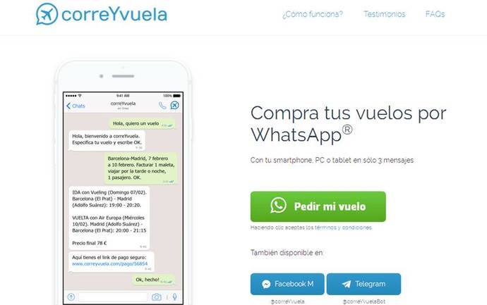 Nace el primer ‘chatbot’ español para reservar vuelos