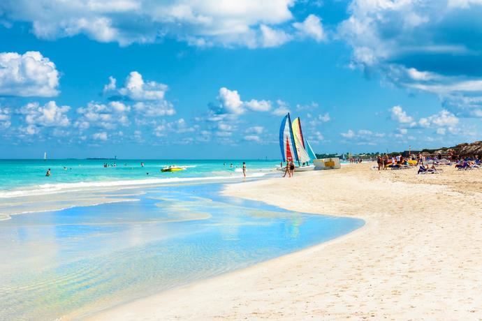 Playa en Cuba.