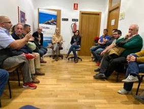 Una de las reuniones de la concejala de Turismo.