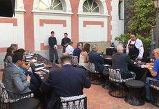El taller gastronómico de la jornada.
