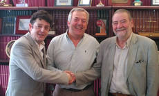 Desde la izquierda: Eugenio de Quesada, Jon Arriaga y Carlos Ortiz.