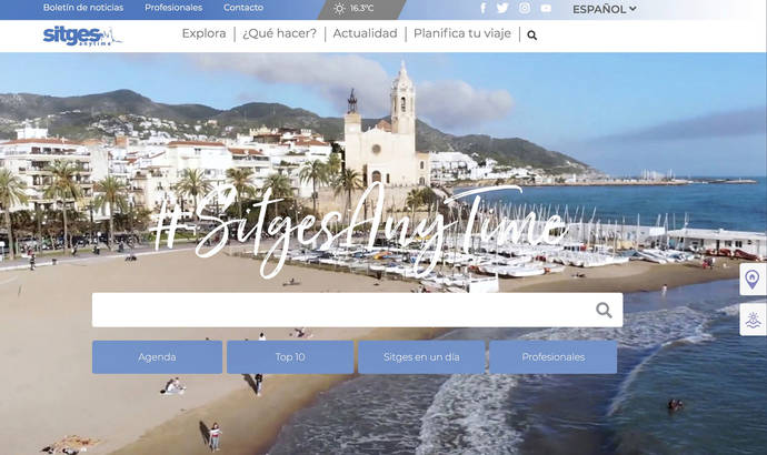 Protagonismo para los profesionales en la web de Sitges