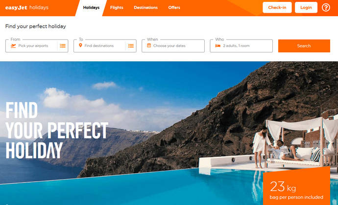 La plataforma EasyJet Holidays ya está operativa