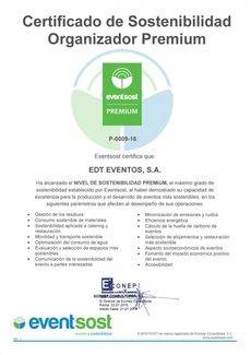 La certificación Premium de Eventsost.