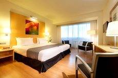 Una de las habitaciones del hotel.