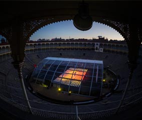 Presentación de una nueva lente en la Plaza de Toros de Las Ventas de Madrid