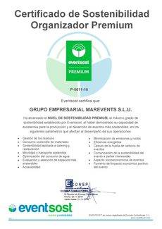 La certificación de Marevents.