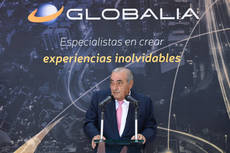 El presidente de Globalia, Juan José Hidalgo, en el acto de presentación.