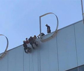 Fibes es escenario de un simulacro de incendio