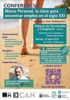 El cartel promocional de la jornada de hoy.