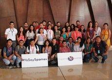 El grupo de alumnos mexicanos.