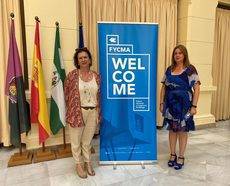 Yolanda de Aguilar y Rosa Sánchez.