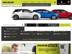 La página 'web' de Goldcar.