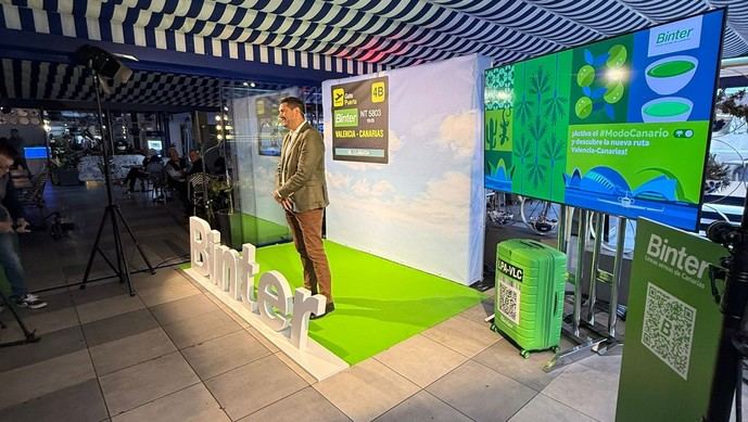Gran Canaria presenta en Valencia la nueva conexión ante 100 agentes