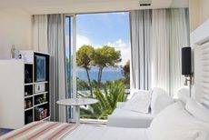 Una de las habitaciones del hotel.