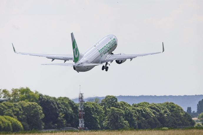 Avión de Transavia.