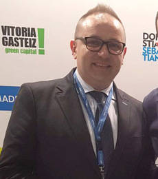 El director comercial de Viajes InterRías, Fabián Buezas.